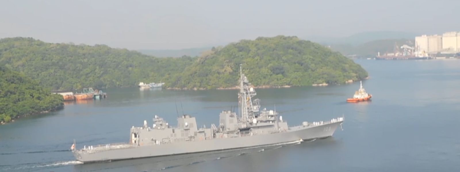 Akebono (DD 108) destroyer ship to leave Sri Lanka